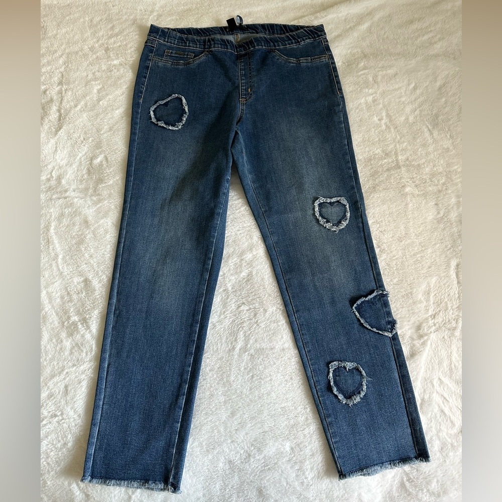 French Dressing Jeans Patchwork Pull-On Slim Stra… - image 7